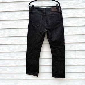 ❌ SOLD Gustin 116699 straight leg raw selvedge denim 36x30 dark indigo